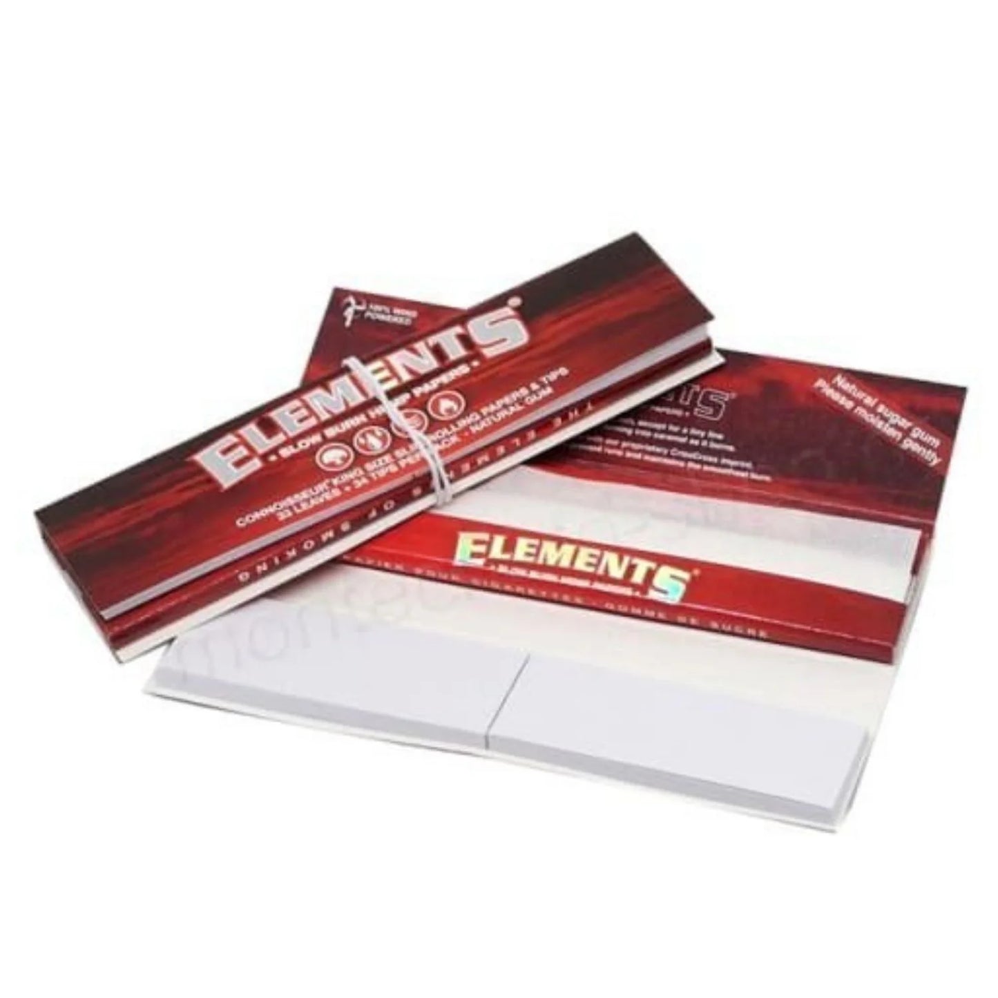 ELEMENTS RED KING SIZE SLIM ROLLING PAPER & TIPS