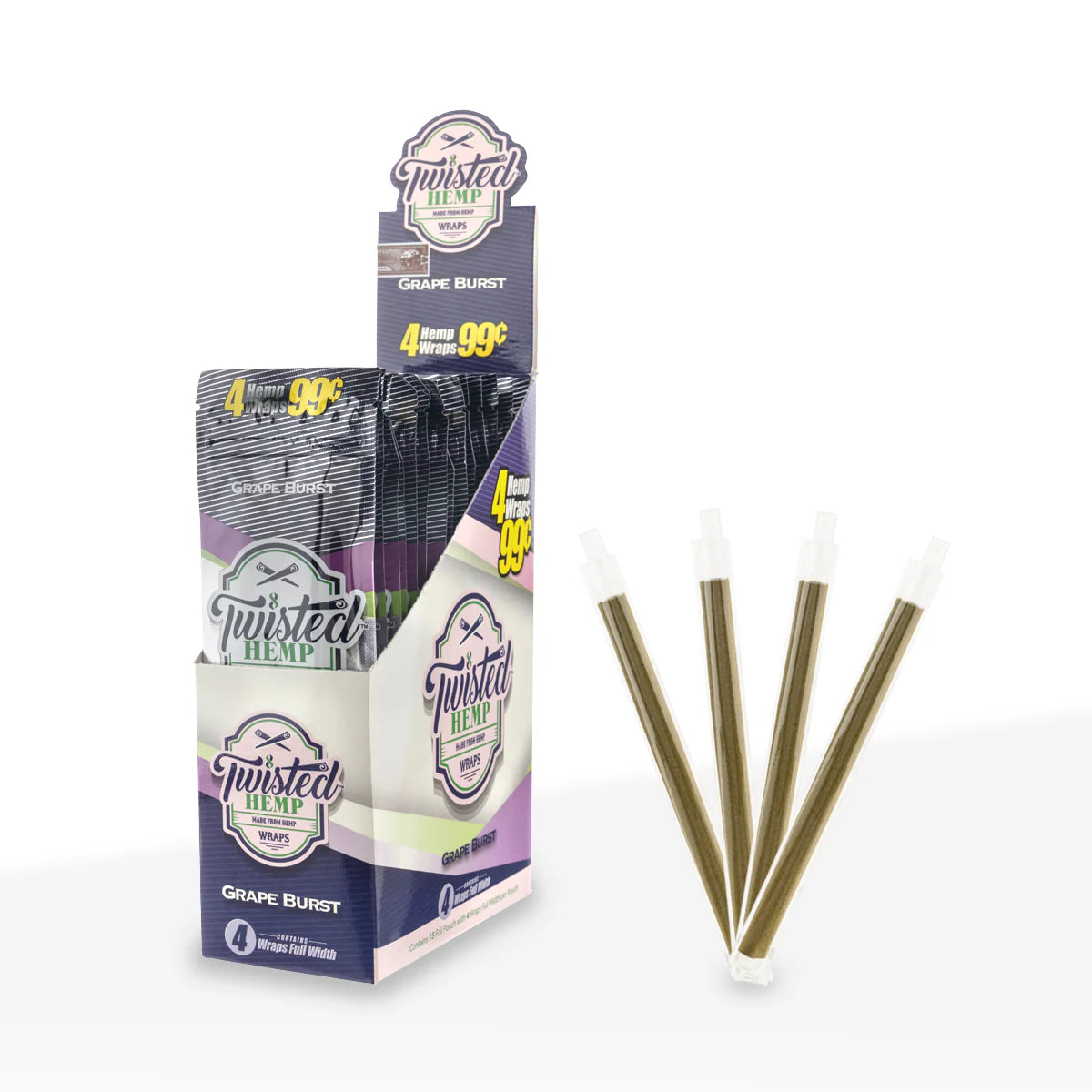 TWISTED HEMP - BLUNT WRAPS (4PACK)