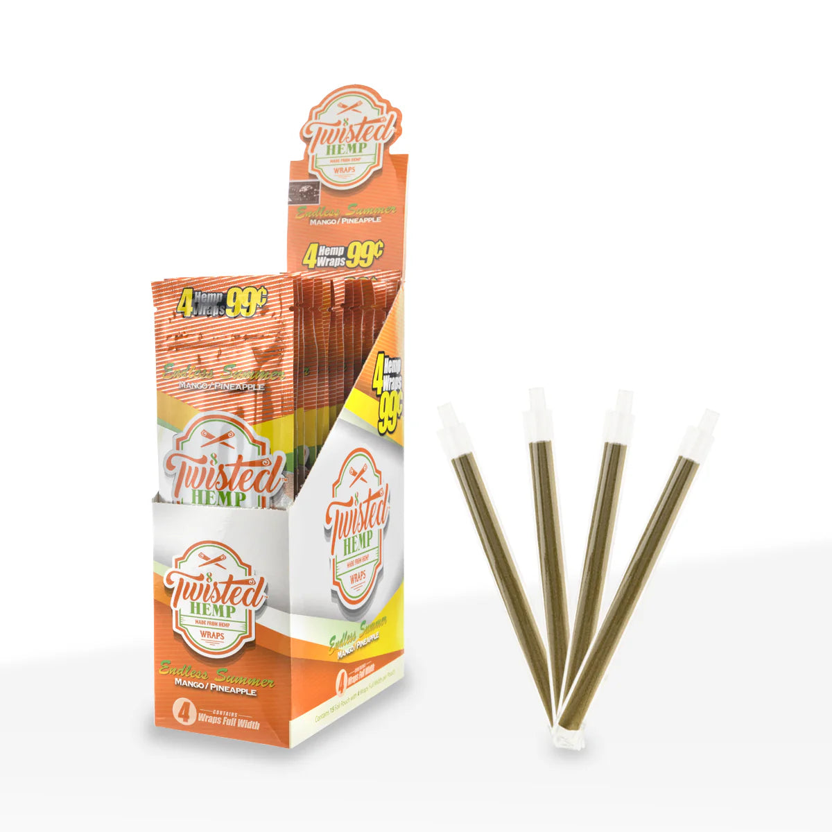 TWISTED HEMP - BLUNT WRAPS (4PACK)