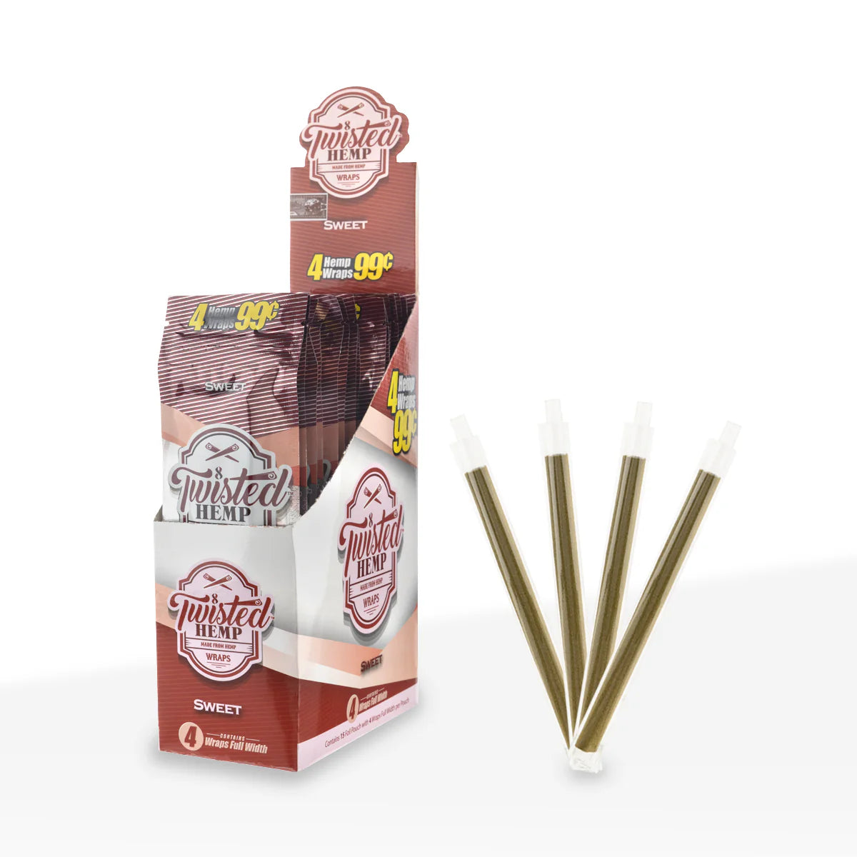 TWISTED HEMP - BLUNT WRAPS (4PACK)