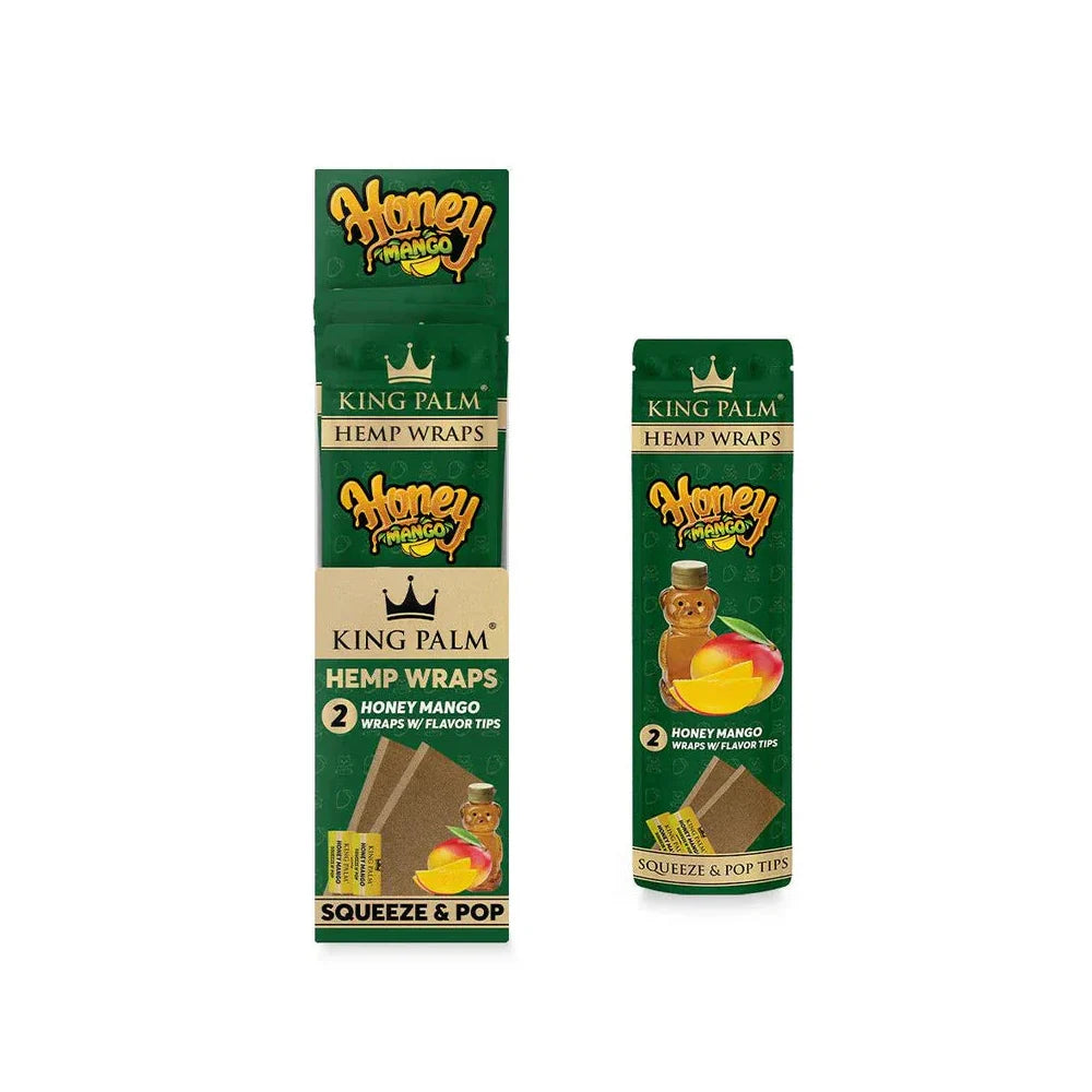 KING PALM HEMP WRAPS + TIPS (2 PACK)