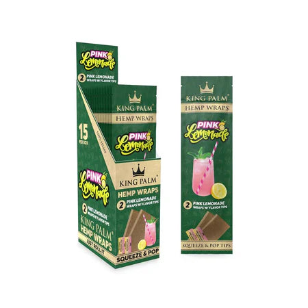 KING PALM HEMP WRAPS + TIPS (2 PACK)