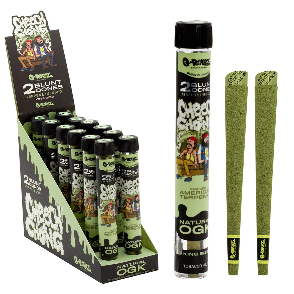 G-ROLLZ TERPENE INFUSED BLUNT CONES - NATURAL OGK