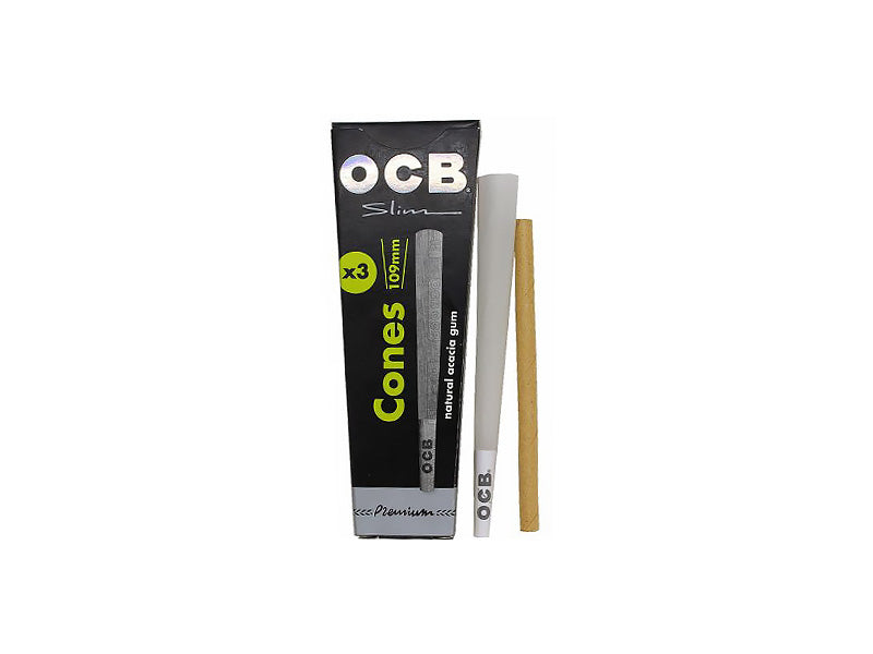 OCB SLIM BLACK KING SIZE CONES (3 cones)