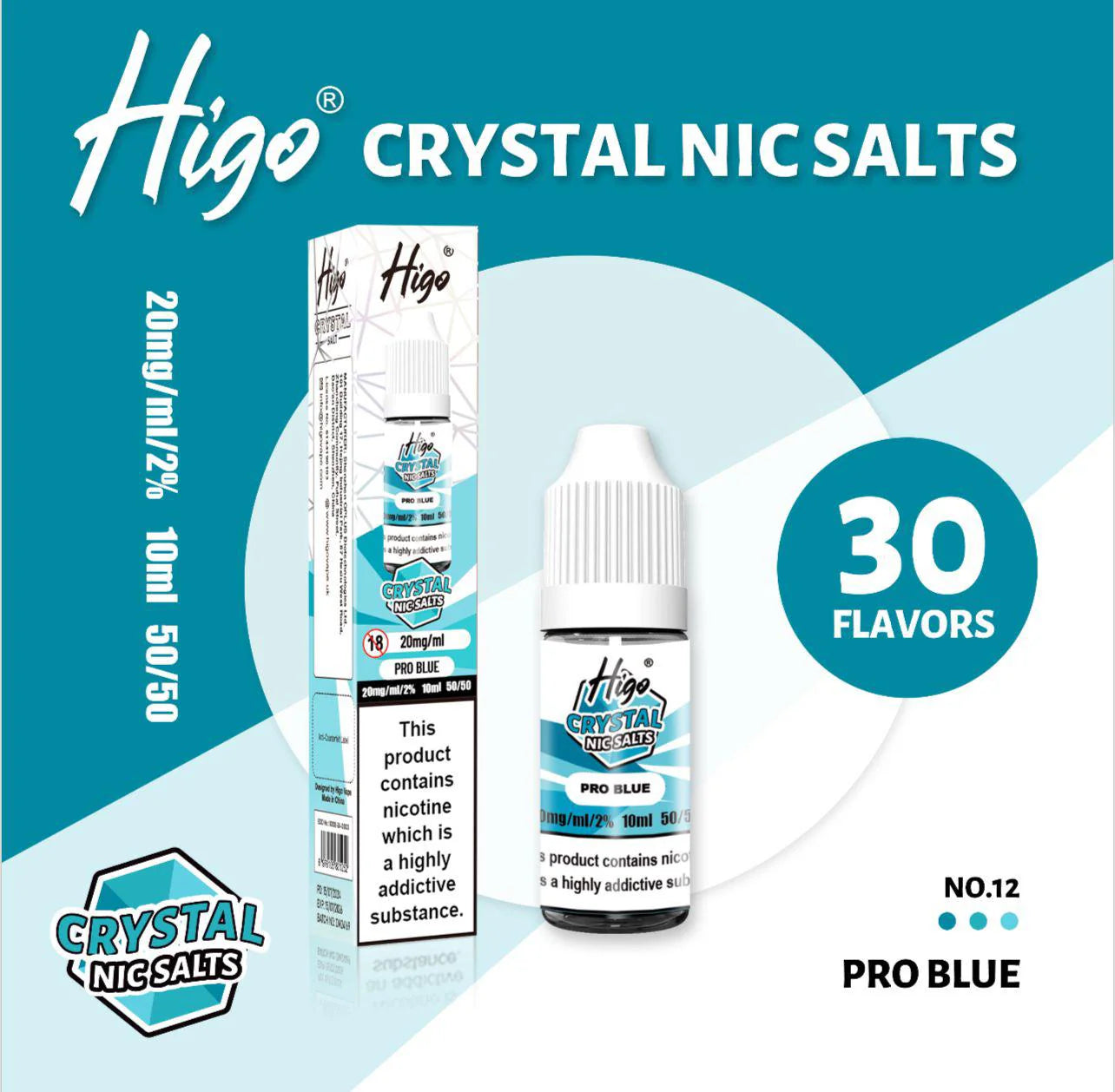 HIGO CRYSTAL NIC SALTS 10ml