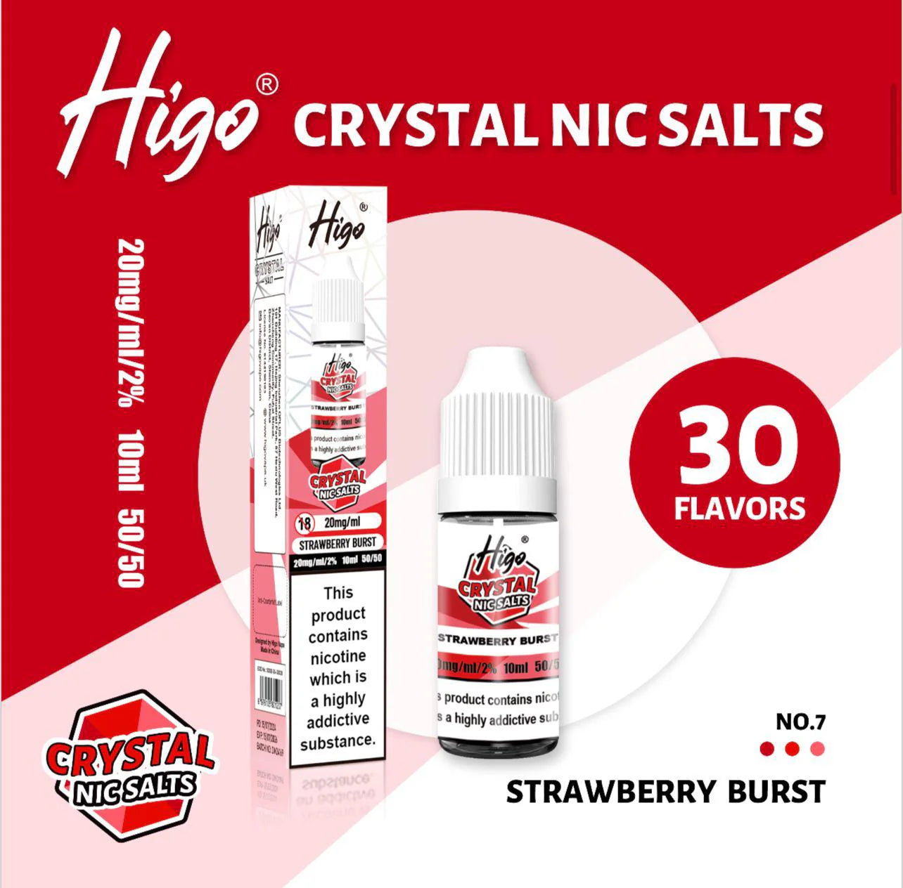 HIGO CRYSTAL NIC SALTS 10ml