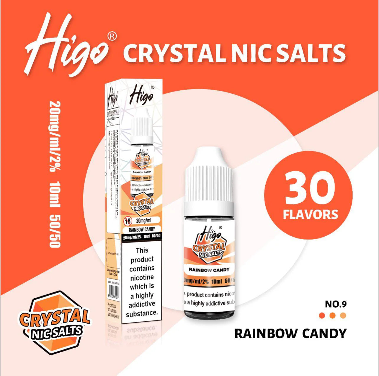 HIGO CRYSTAL NIC SALTS 10ml