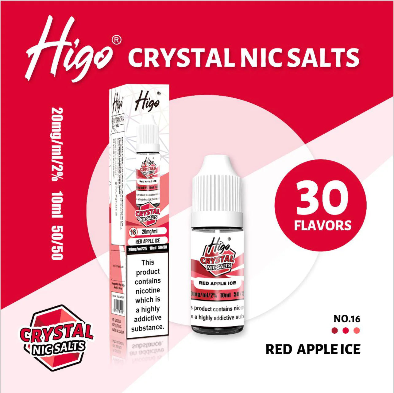 HIGO CRYSTAL NIC SALTS 10ml