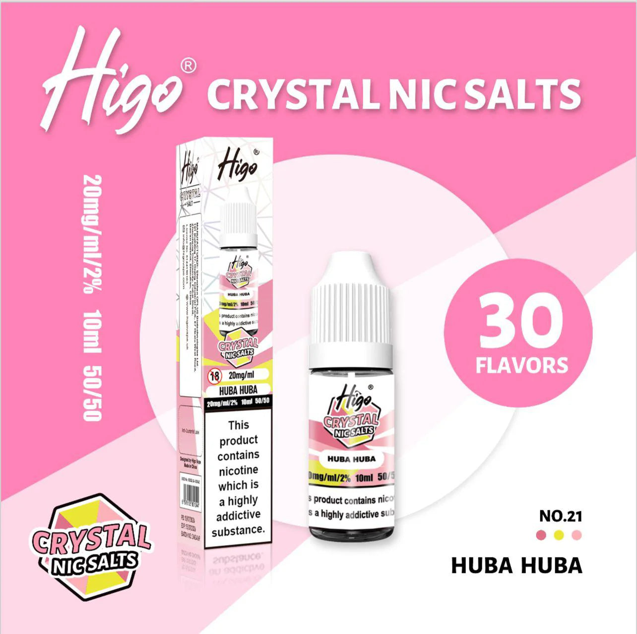 HIGO CRYSTAL NIC SALTS 10ml