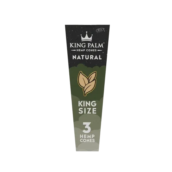 KING PALM HEMP CONES WITH POP TIPS - KING SIZE (3 PACK)