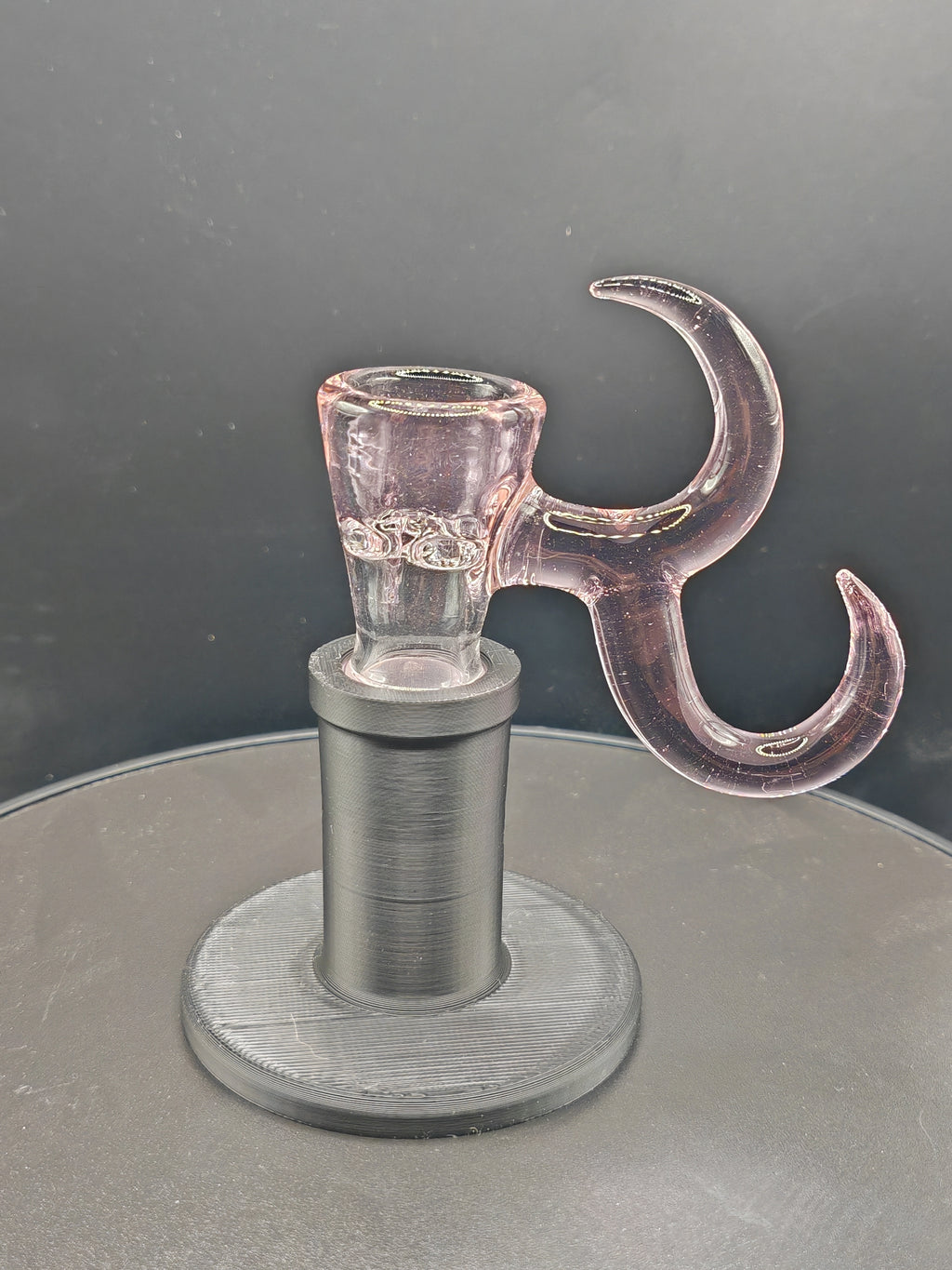 Gump glass 2 horn bowl - 18mm 4 hole slide