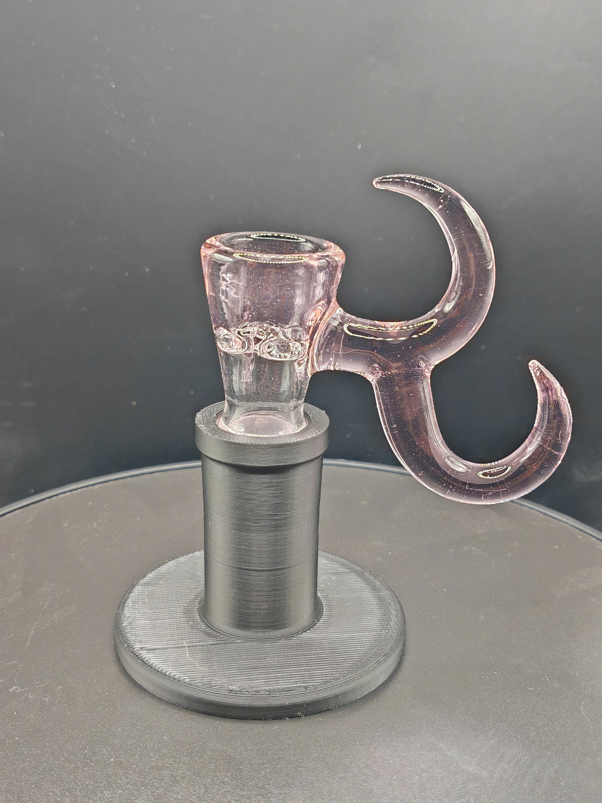 Gump glass 2 horn bowl - 18mm 4 hole slide