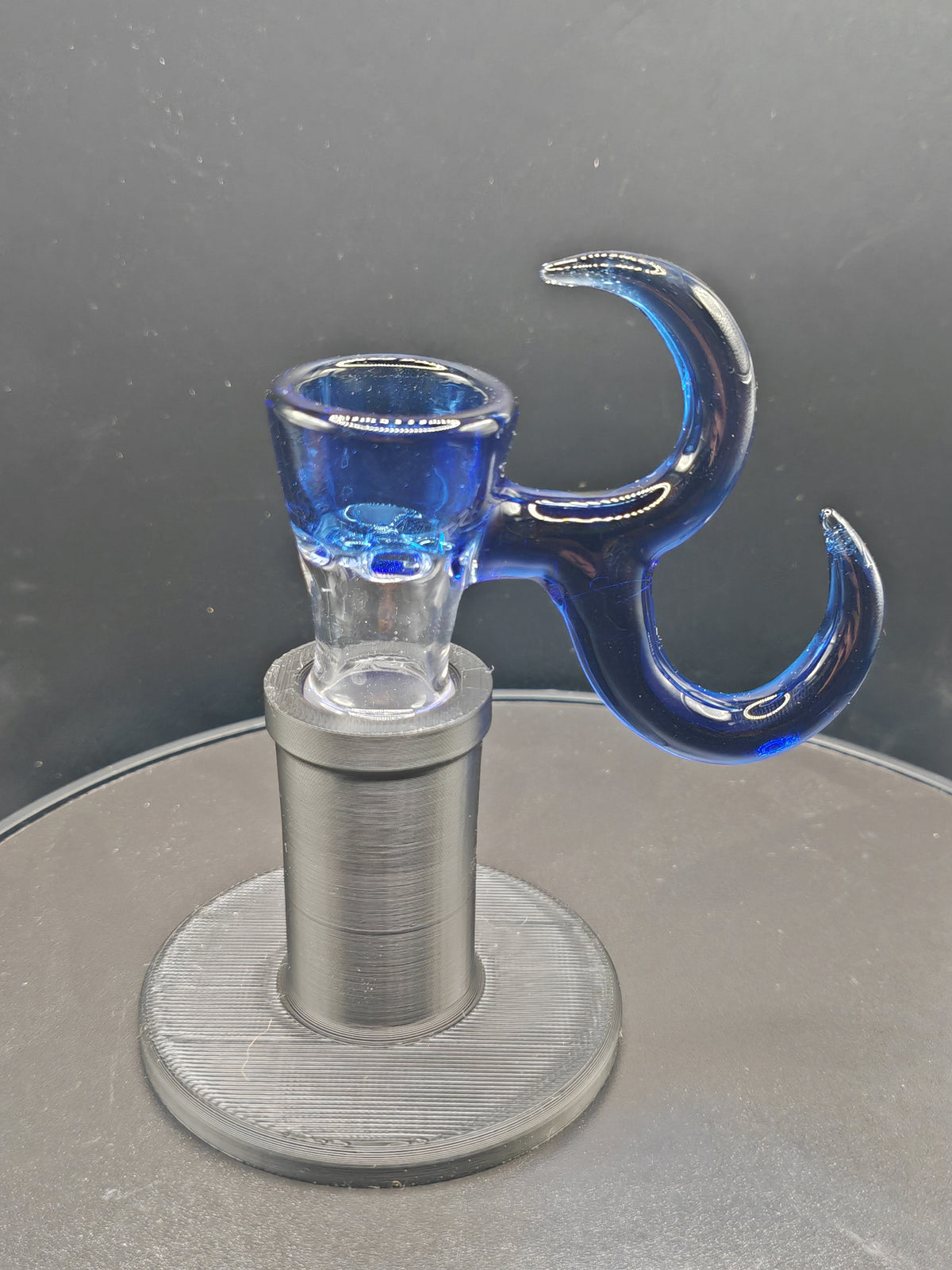 Gump glass 2 horn bowl - 18mm 4 hole slide