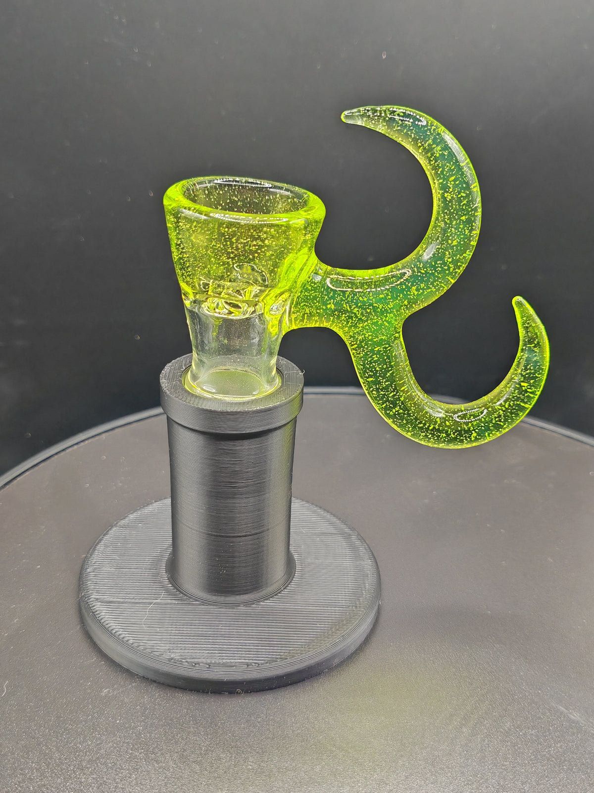 Gump glass 2 horn bowl - 18mm 4 hole slide