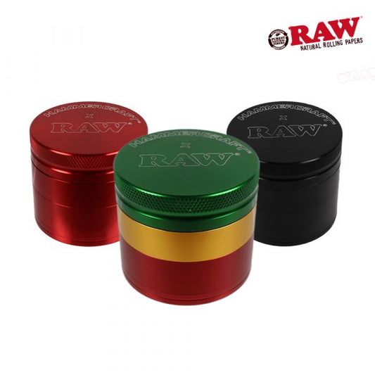 RAW X HAMMERCRAFT 4-PART ALUMINIUM SIFTER GRINDER