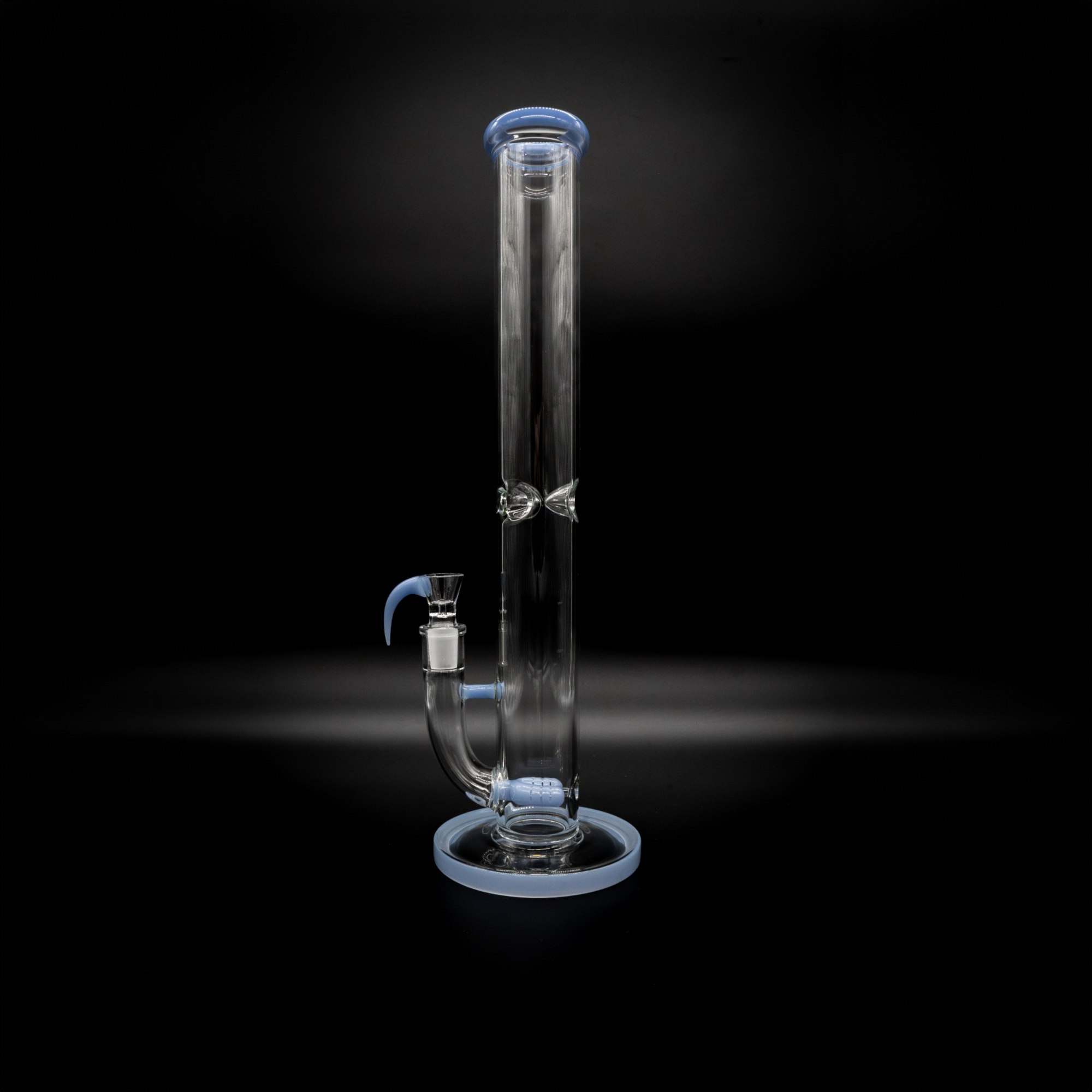 17" twin inline percolator tube bong - 18mm
