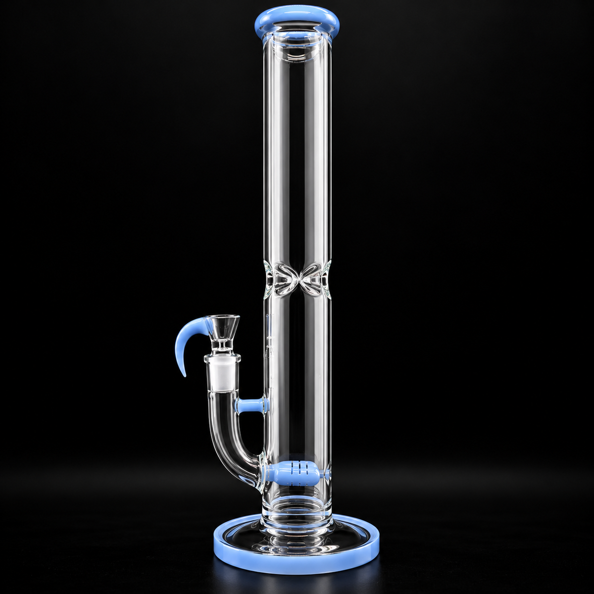 17" twin inline percolator tube bong - 18mm