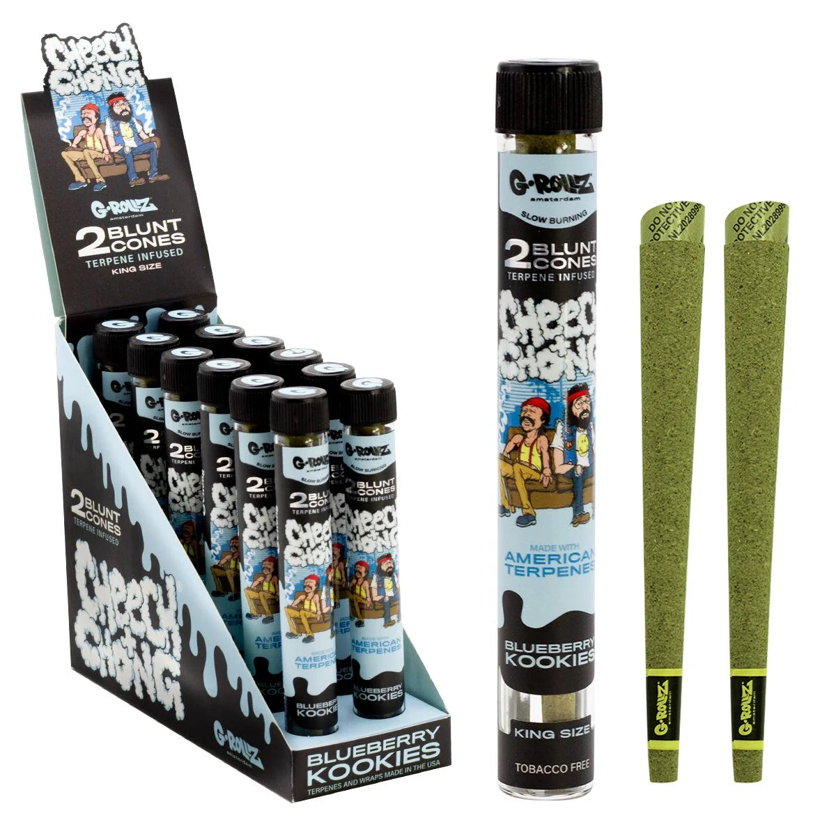 G-ROLLZ TERPENE INFUSED BLUNT CONES - BLUEBERRY KOOKIES