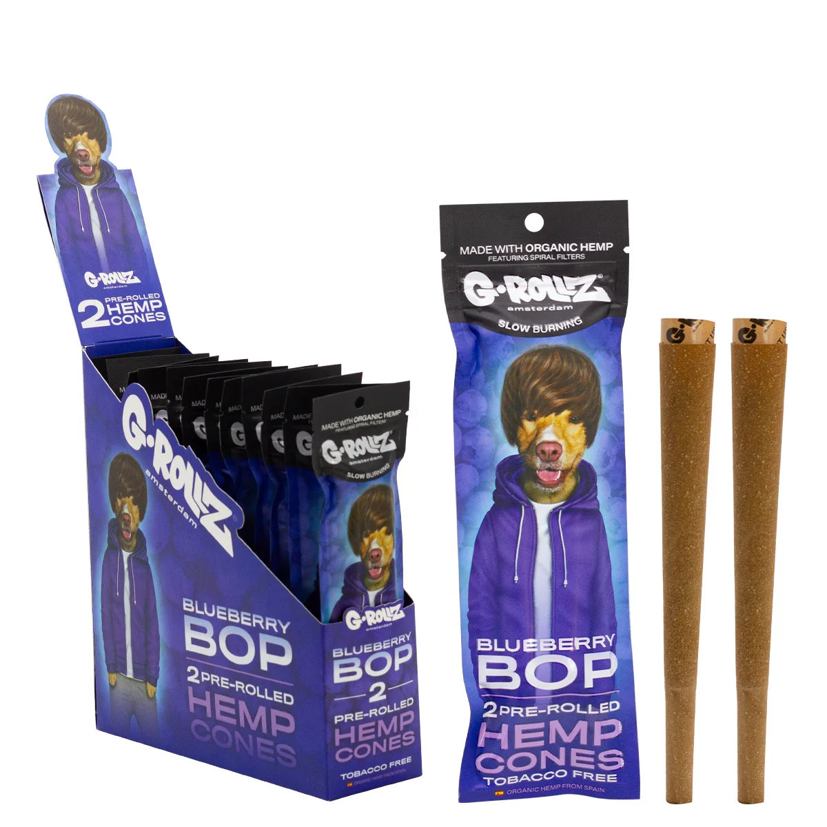 G-ROLLZ PRE ROLLED HEMP CONE - BLUEBERRY BOP