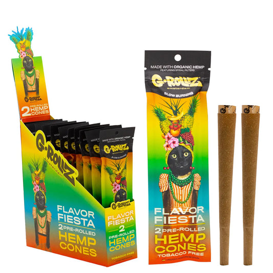 G-ROLLZ PRE ROLLED HEMP CONES - FLAVOUR FIESTA