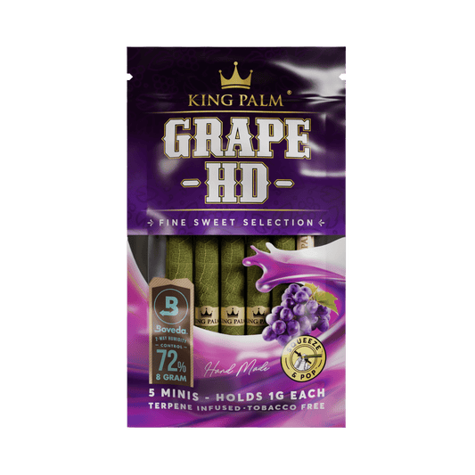 KING PALM MINI ROLLS 5PK - GRAPE HD