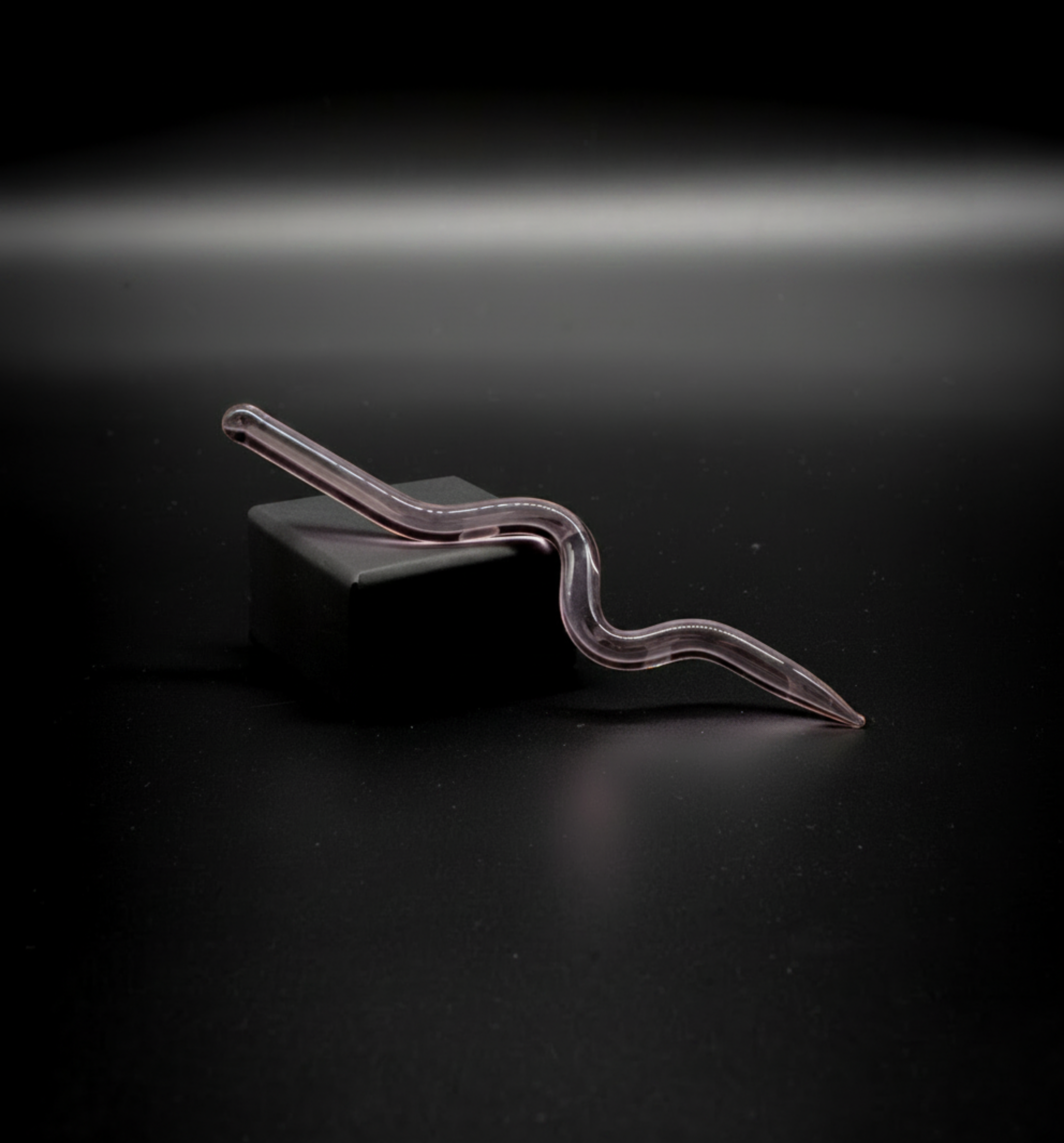 Squigly glass poker