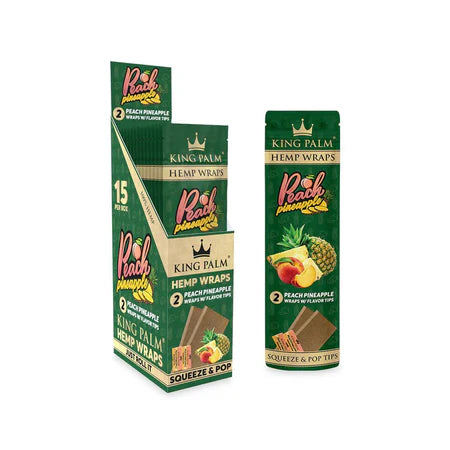 KING PALM HEMP WRAPS + TIPS (2 PACK)