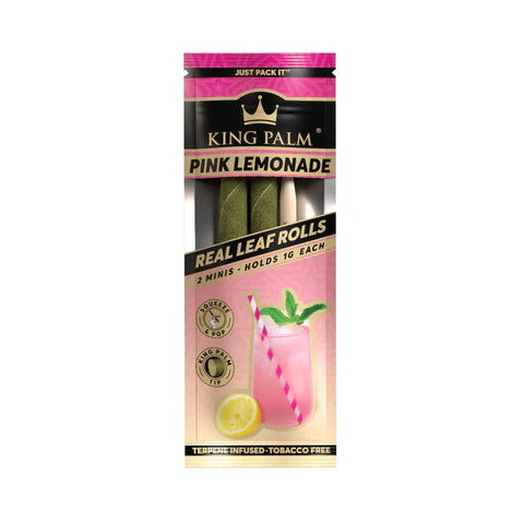 KING PALM MINI LEAF ROLLS - PINK LEMONADE