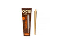 OCB SLIM VIRGIN UNBLEACHED KING SIZE CONES (3 cones)