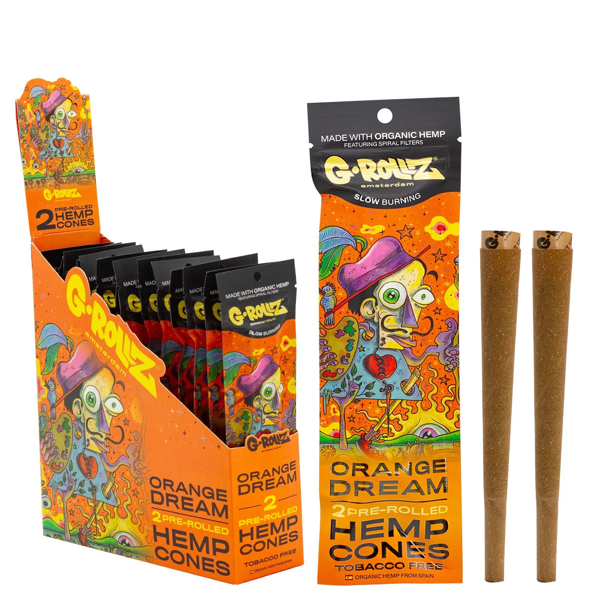 G-ROLLZ PRE ROLLED HEMP CONES - ORANGE DREAM
