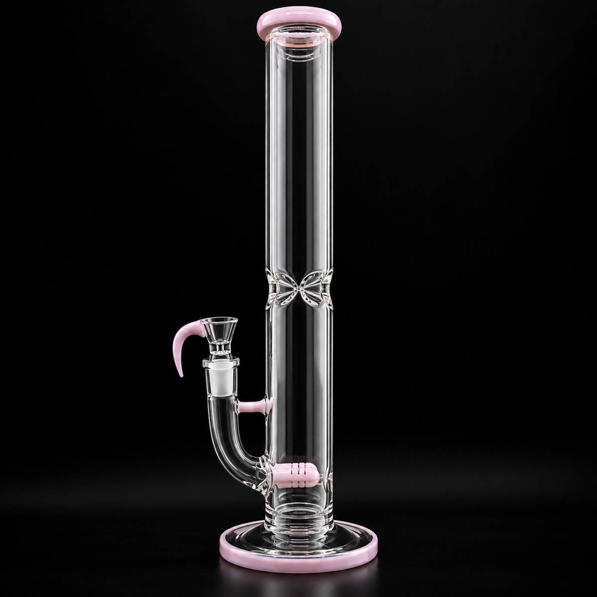 17" twin inline percolator tube bong - 18mm