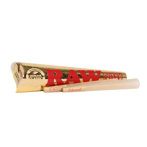 RAW Ethereal Gold Cones - Classic King Size - Pack of 3