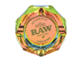 RAW PRISM GLASS ASHTRAY ( RAINBOW )