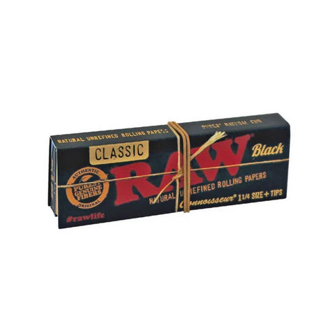 RAW BLACK 1 1/4 CONNOISSEUR