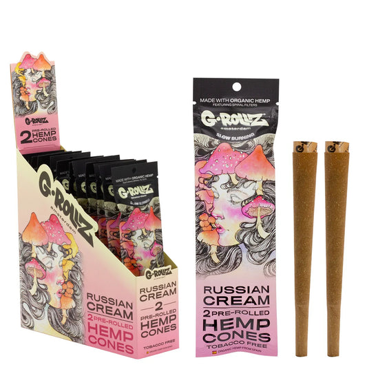 G-ROLLZ PRE ROLLED HEMP CONES - RUSSIAN CREAM