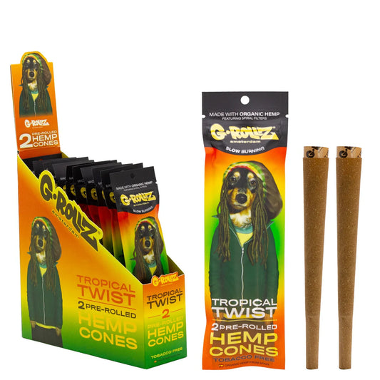 G-ROLLZ PRE ROLLED HEMP CONES - TROPICAL TWIST