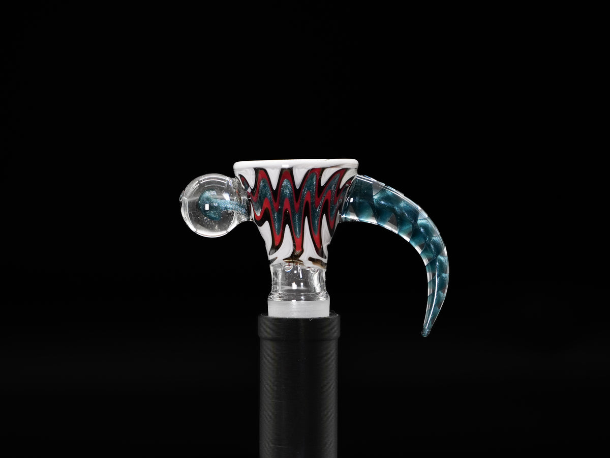 Wigwag 4 hole glass hook bowl - 14mm