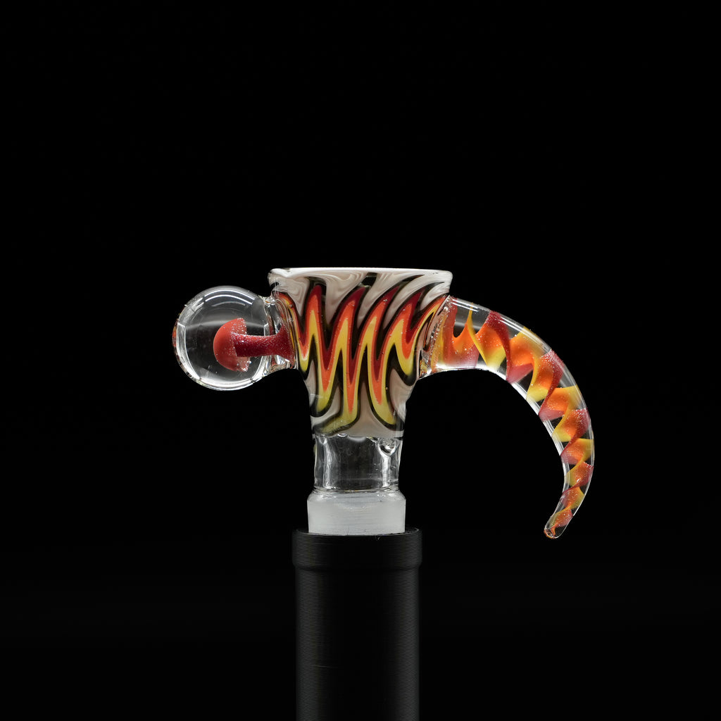 Wigwag 4 hole glass hook bowl - 14mm