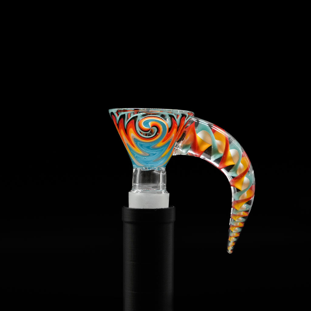 Wigwag 4 hole glass hook bowl - 14mm