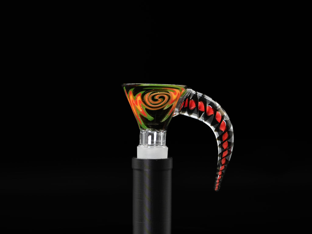 Wigwag 4 hole glass hook bowl - 14mm