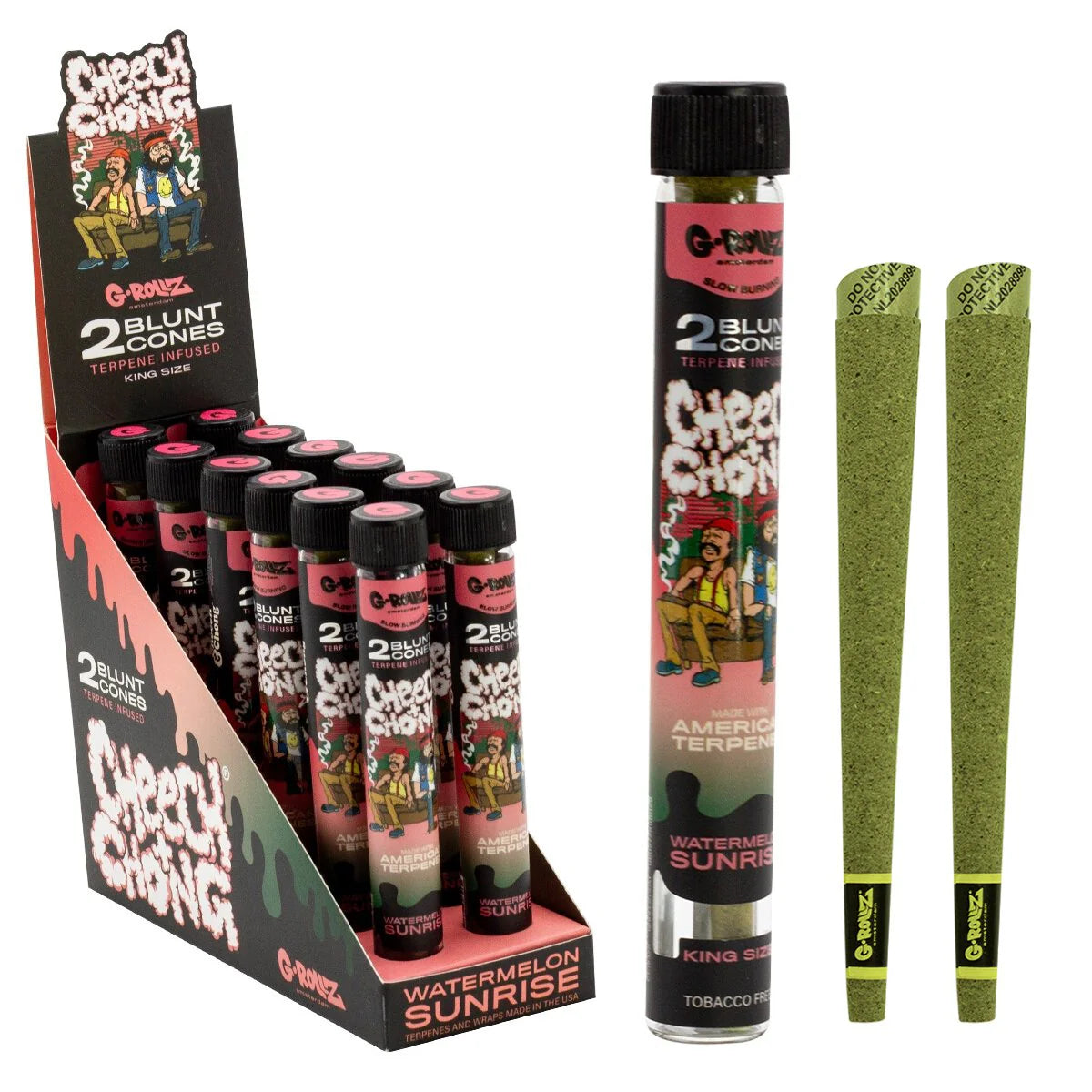 G-ROLLZ TERPENE INFUSED BLUNT CONES - WATERMELON SUNRISE
