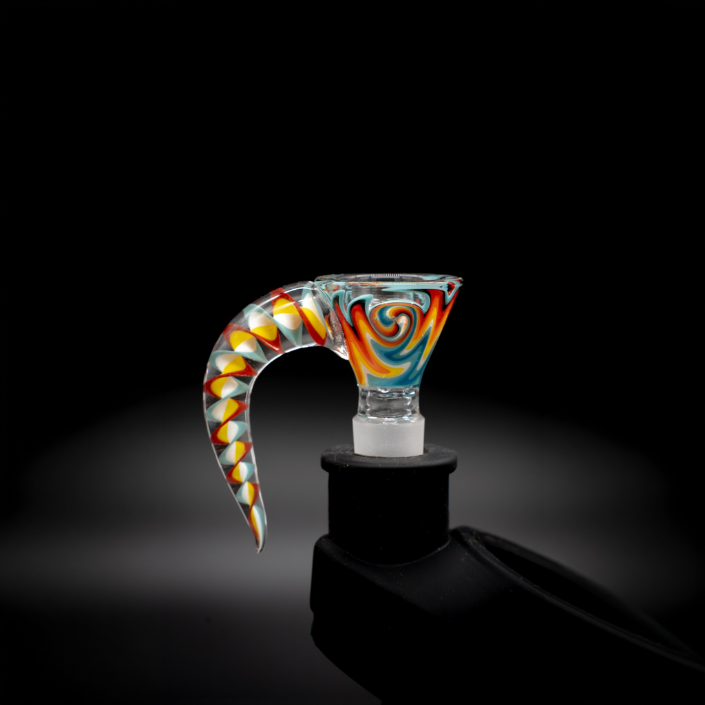 Wigwag 4 hole glass hook bowl - 14mm