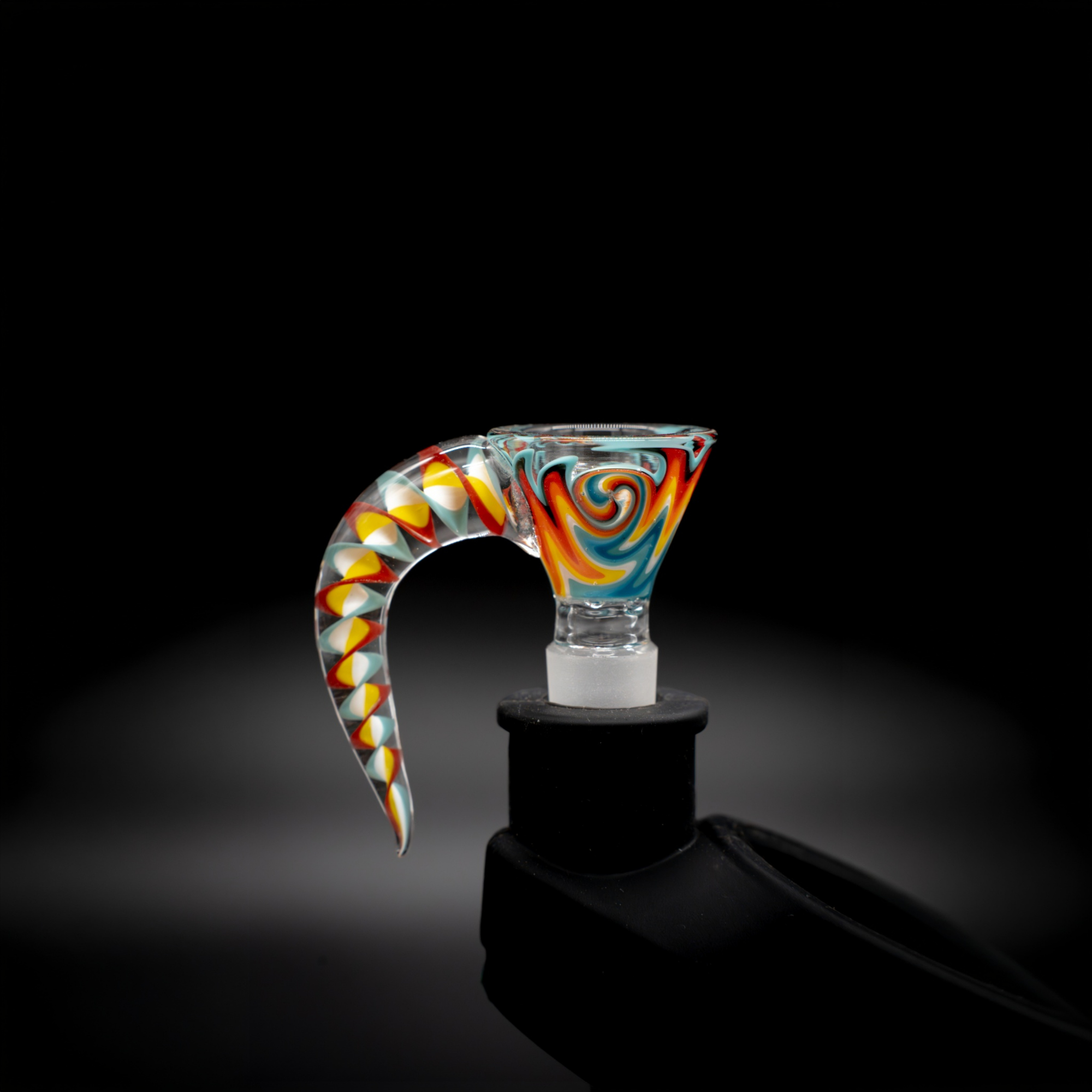 Wigwag 4 hole glass hook bowl - 14mm