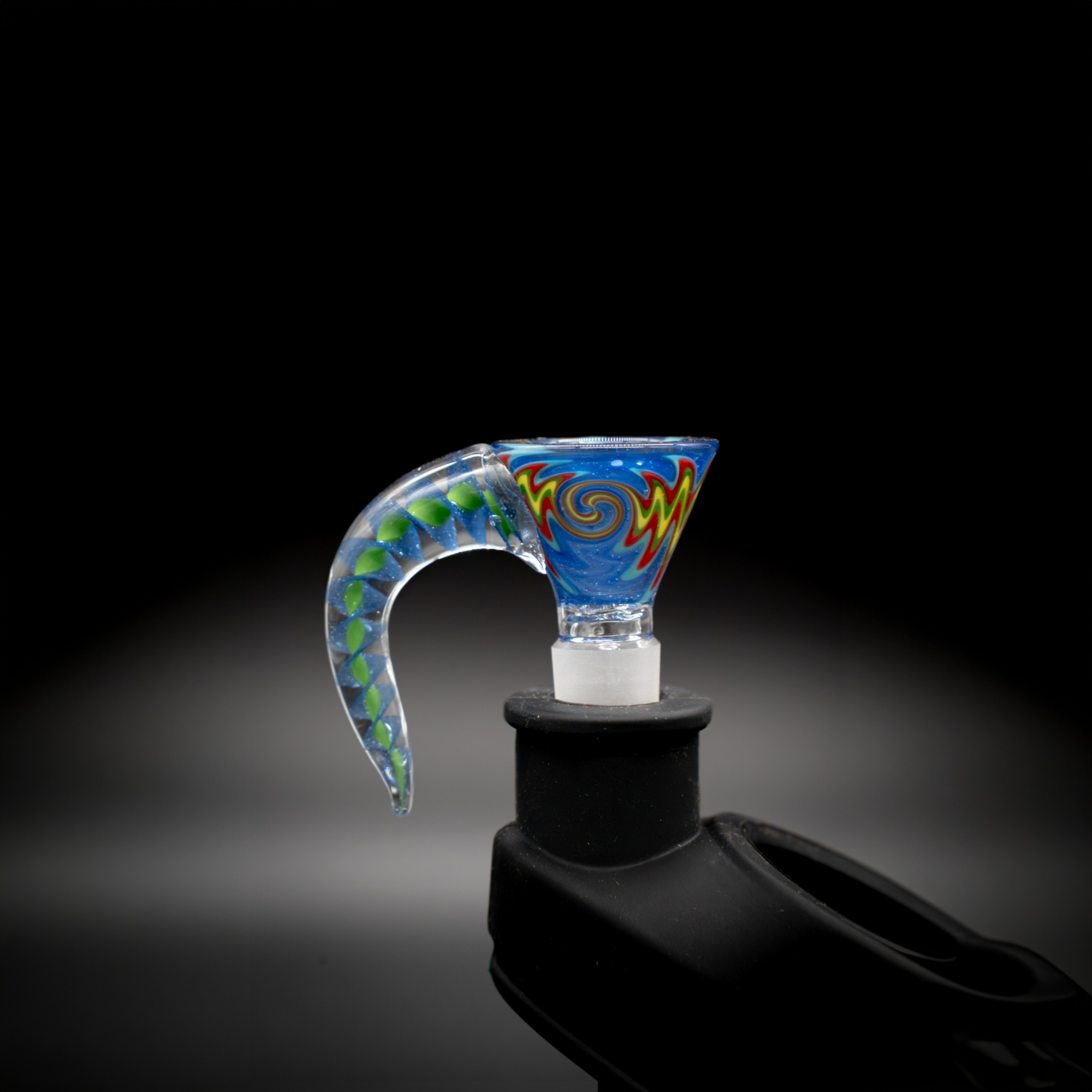 Wigwag 4 hole glass hook bowl - 14mm