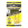 KING PALM MINI LEAF ROLLS 5PK - BANANA CREAM