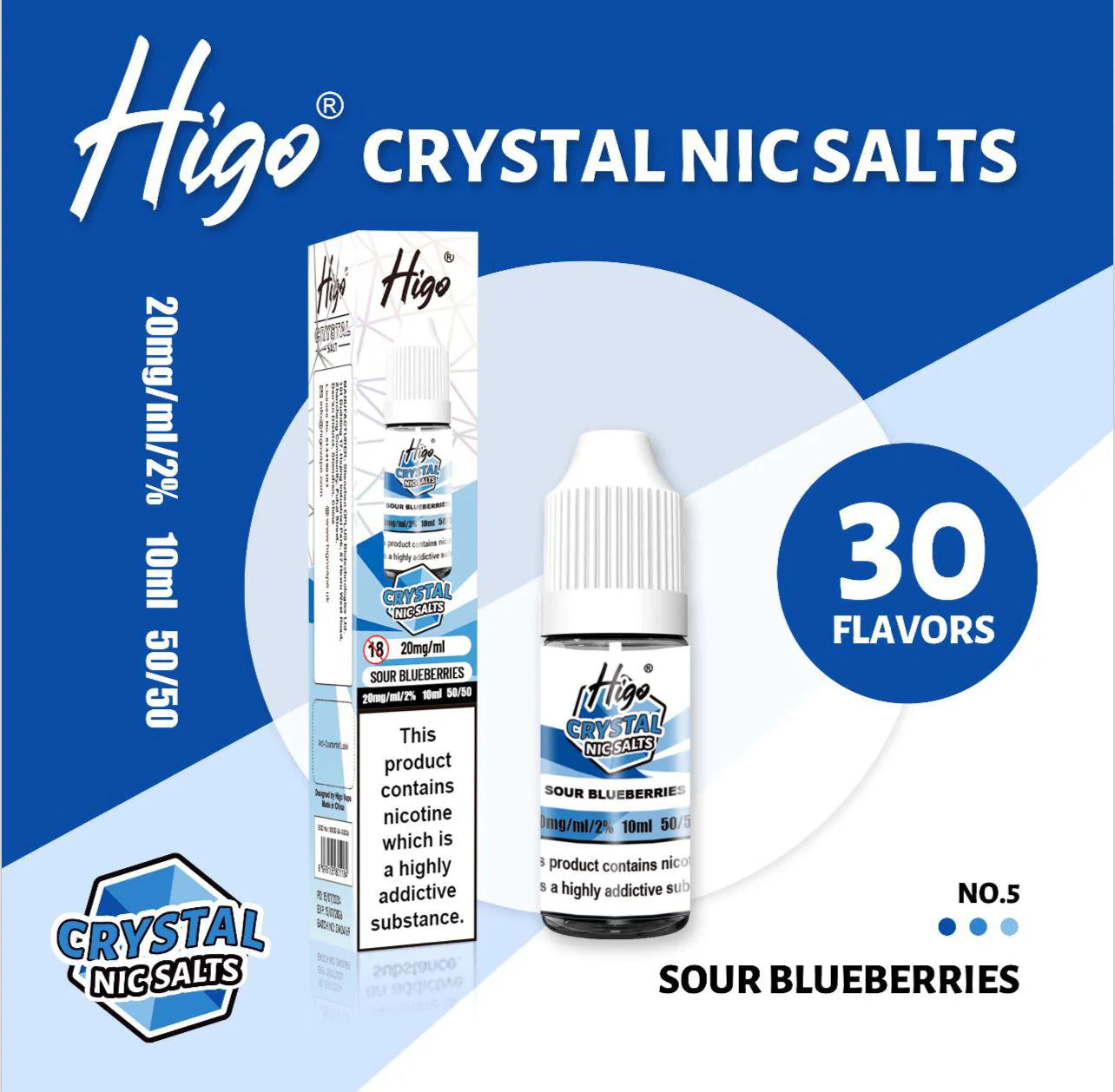 HIGO CRYSTAL NIC SALTS 10ml