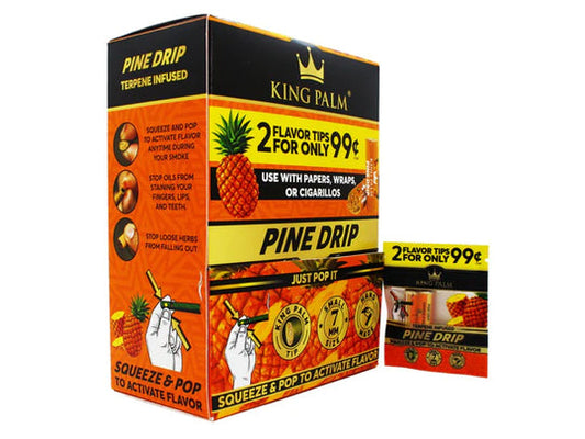 KING PALM. FLAVOURED TERP TIPS - PINE DRIP