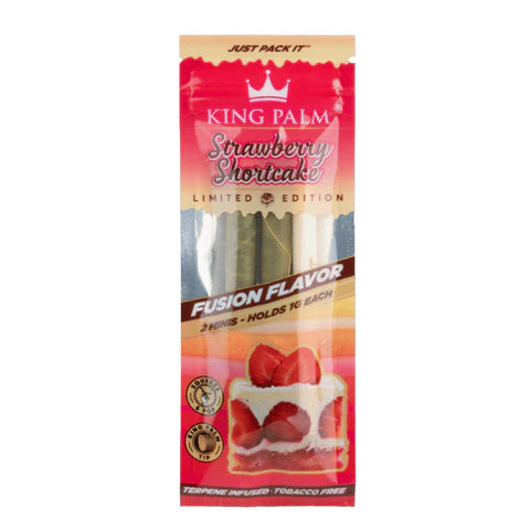 KING PALM MINI LEAF ROLL - STRAWBERRY CHEESECAKE