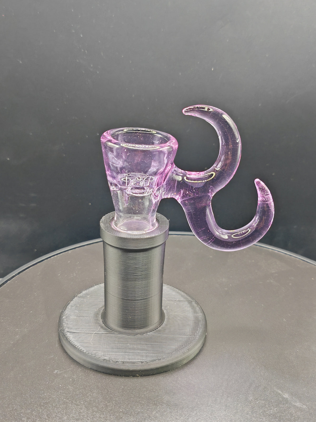 Gump glass 2 horn bowl - 18mm 4 hole slide