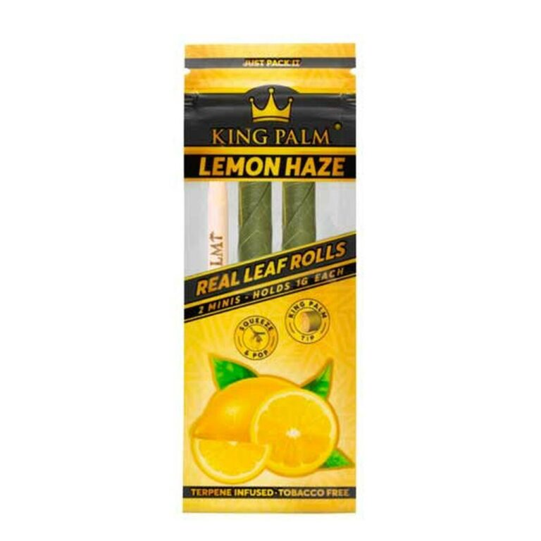 KING PALM MINI LEAF ROLLS - LEMON HAZE